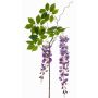 Artificial wisteria spray NISSRINE with flowers, purple, 5ft/145 cm