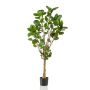 Artificial feather aralia FAUZIA, synthetic trunk, 5ft/150 cm