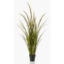 Artificial foxtail grass ANOUR with panicles, green-brown, 4ft/115 cm