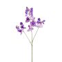 Artificial sweet pea KANZI, purple, 30"/75 cm