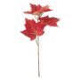Artificial maple branch PORTREE, red, 14"/35cm