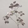 Artificial Lunaria branch ADONISA, silver-gold, 26"/65cm