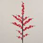 Ilex artificial branch KUNJUAM with berries, red, 31"/80cm