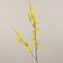 Fake forsythia branch SUKOTI with blossoms, yellow, 30"/75cm