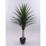Plastic yucca DENDES in decorative pot, 4ft/120cm