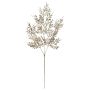 Artificial rowan berry branch CAZENAC, fruits, glitter, champagne, 30"/75cm