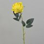 Fake rose ELEAZAR, yellow, 26"/65cm, Ø 3.5"/9cm
