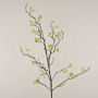 Artificial snowberry branch LEERDIK with fruits, green, 4ft/120cm