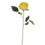 Silk rose SEENSA, yellow, 22"/55cm Ø 2.8"/7cm