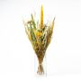 Bouquet of dried flowers ELEANOR with panicles, yellow-green, 65cm, Ø14cm