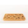 Rectangular cork serving tray FUENTES made of agglomerated cork, natural-black, 17"x11"x1.2"/43x28x3cm