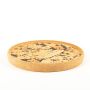 Round cork serving tray FUENTES made of agglomerated cork, natural-black, 1.2"/3cm, Ø11"/29cm