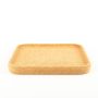 Square cork serving tray FUENTES made of agglomerated cork, natural, 11"x11"x1.2"/29x29x3cm