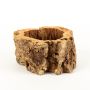Flower pot ORSINO made of cork bark, natural, 4"/10cm, Ø7"-9"/19-24cm