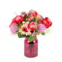 Udo's choice: Classic bouquet VELORA, fuchsia-pink, 14"/35cm, Ø14"/35cm