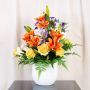 Individually designed urn grave arrangement - customer request from Pamela