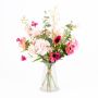 Artificial winter bouquet ROSALINE, pink-fuchsia, 24"/60cm, Ø18"/45cm