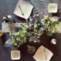 Midnight Bloom Table Arrangement for the Reception – Customer request from Julie Fleur