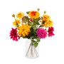 Artificial autumn bouquet ALINTA, orange-fuchsia, 22"/55cm, Ø18"/45cm