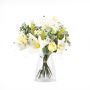 Artificial lily bouquet MARIPOSA, rose, white-green, 45cm, Ø40cm