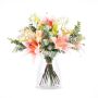 Artificial lily bouquet MARIPOSA, rose, cream-pink, 45cm, Ø40cm