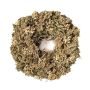 Dried wreath of flowers MACARENA on straw wreath, giant fennel, beige-nature, Ø10"/25cm