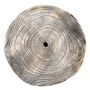 Paulownia wooden disc JESSALYN, grey, Ø15"-16"/38-40cm