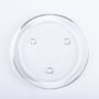 Round candle plate VINCENTIA made of glass, clear, Ø5.5"/14cm