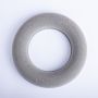 ®mosy Floral foam ring AMEB for artificial flowers, with plastic base, grey, Ø7"/17cm
