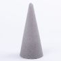 ®mosy Floral foam cone ZOILA for artificial flowers, grey, 7"/18cm, Ø3.1"/8cm