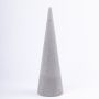 ®mosy Floral foam cone ZOILA for artificial flowers, grey, 16"/40cm, Ø4.7"/12cm