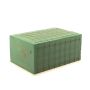 ®mosy Ökodur Floral foam grave bouquet holder VESDO with wire grid, grip edge, natural wood base, green, 9"x6"x4.3"/23x15,5x11cm