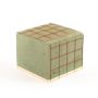 ®mosy Ökodur Funeral floristry floral foam SERLO with wire grid, natural wood base, green, 4.3"x4.3"x3.5"/11x11x9cm