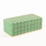 ®mosy Ökodur Funeral floristry floral foam SERLO with wire grid, natural wood base, green, 9"x4.3"x3.3"/23x11x8,5cm