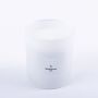 Scented wax candle MIREYA in a glass, Clementine Sunrise, white, 3.7"/9,3cm, Ø3.1"/7,9cm, 35h