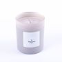 Scented wax candle MIREYA in a glass, Fireside, grey, 3.7"/9,3cm, Ø3.1"/7,9cm, 35h