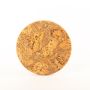 Round table mat made of agglomerated cork MANARA, natural-black, 0.8"/2cm, Ø10"/24,5cm