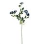 Artificial branch Wild rose FOSETTA, Eco Collection, royal blue, 28"/70cm, Ø1.2"-2"/3-5cm