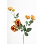 Artificial branch Wild rose FOSETTA, Eco Collection, orange-yellow, 28"/70cm, Ø1.2"-2"/3-5cm