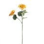 Plastic branch Sunflower HAITALA, Eco Collection, orange-yellow, 26"/65cm, Ø3.5"-4"/9-10cm