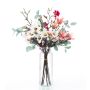 Artificial magnolia bouquet MERISA, white-pink, 70cm, Ø40cm
