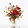 Artificial Autumn Bouquet HELENA, Sunflower, red, 16"/40cm, Ø14"/35cm