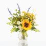Artificial autumn bouquet HELENA, sunflower, yellow, 16"/40cm, Ø14"/35cm