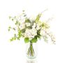 Artificial winter bouquet FUYUKO, white-green, 28"/70cm, Ø22"/55cm
