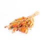 Dried bouquet FLORALIE, orange-natural, 22"/55cm, Ø7.1"/18cm
