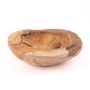 Teak bowl PETTER, natural, 2.8"/7cm, Ø10"/25cm