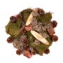 Deco-confetti QUIKISA made of moss, cones, wood, lichen, green-brown, 500g