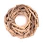 Natural decoration Driftwood wreath LAURIN, natural, 10"/25cm