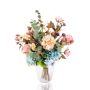 TRIANA decorative autumn bouquet, blue-violet-beige, 20"/50cm, Ø 18"/45cm