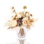 Artificial bouquet RAWENNA in a dry look, beige-white, 16"/40cm, Ø20"/50cm